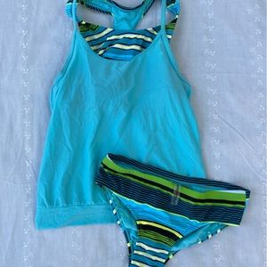 Two piece Zeroxposur bathing suit. New with tags.